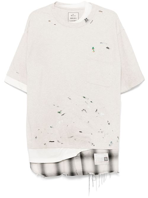 T-shirt a tre strati Mihara Yasuhiro | A13TS621WHITE